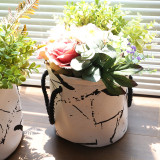 Wholesale Round Storage Pot Stylish Table Flower Pot Storage High Quality Storage Pots For Home Garden Decoration