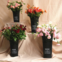 Mini Flower Pot Thicken Flowers Arrangement Bucket Plastic Round Bucket Flower Shop Supplies
