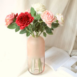 2021Manufacturer cross border wedding wholesale home decoration gorgeous single rose
