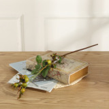 Various ornaments flower arrangement matching materials table and tea table decoration simulated rose fruit bundle