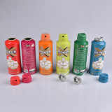 aluminum can with aerosol tank accessories Bath mousse antiperspirant 10ml 30ml 45ml 50ml  cosmetic aerosol can fer blanc