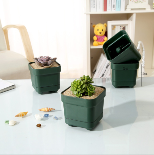 Korean-style self-connecting water-storing ground and fleshy flower pots thick plastic four-legged flower pots
