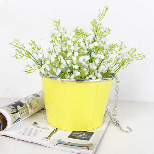 Nordic Home Garden Decorative Design Metal Orchid Basin Flower Pot Indoor Metal Pot Flower With Hanging Basket