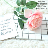 2021Manufacturer cross border wedding wholesale home decoration gorgeous single rose