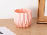 Explosion Style Creative Striped Flower Pot Nordic Simple Plastic Flower Pot Fleshy Imitation Resin Ceramic Flower Pot