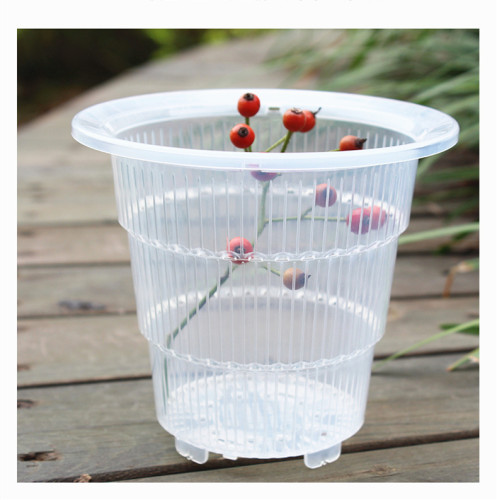3 Size- Pack Indoor Outdoor Gardening Orchid Pots Gardening Holes Clear Plastic Plant Pot For Indoor Plants