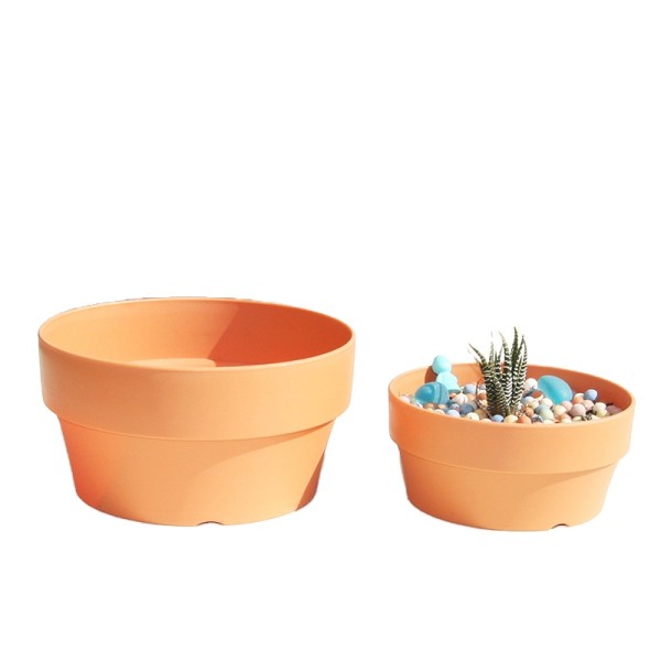 Thicken Flower Pots Plastic Pots Creative Small Circle Pots for Succulent plants 5 Colors Available
