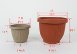 Thicken Flower Pots Round Planters Flower Trays Plastic Pots Creative Round  Pot For  Plants