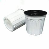 Wholesale White 2 Gallon Flower Pot Durable Side Hole Gallon Plastic Flower Pot
