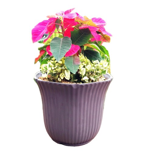 Pots Plant Flower Resin Wholesale Imitation Ceramic Flower Pot Resin Flower Pots Resin Home Garden