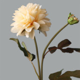 2021Living room dining table flower arrangement artificial flower decoration decoration flower set simulation 2 head Dahlia