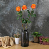 2021Wedding home silk flower venue decoration European single rose