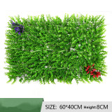 Wholesale simulation plant wall lawn encryption eucalyptus turf plastic fake green background wall plant decorative flower wall