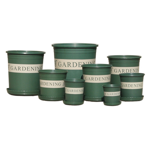 Chunky Root-Controlled Potted Round Rose Black Planting Seedling Thickening Flower Plastic Gallon Pot With Bottom Plate