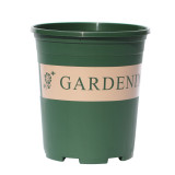 Chunky Root-Controlled Potted Round Rose Black Planting Seedling Thickening Flower Plastic Gallon Pot With Bottom Plate