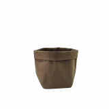 Ins Colorful Washable Brown Paper Bag Nordic Home Storage Bag Pen Holder Makeup Brush Bucket Brown Paper Flower Plants Potted