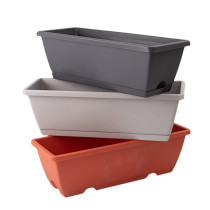 vegetable planting lazy plastic flower pot balcony vegetable planting flower extra large rectangular planting trough wholesale