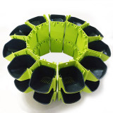 Movable Plant Wall Greening Balcony Vegetable Planting Pot Resin Plastic Combination Flower Pot