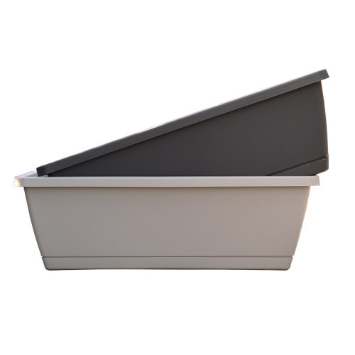 Automatic Water-Absorbing Lazy Flower Pot Family Balcony Plastic Flower Pot Green Sill Potted Planting
