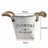 Wholesale High Quality Creative Metal Flower Pot Balcony Outdoor Decoration Flower Vintage Pot Planters Flower Pot Metal