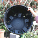 Household Large Black Green Gallon Flower Pot Balcony Planting Succulent Plastic Flower Pot