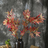 2021Wholesale home site decoration artificial flowers wedding simulation plant maple leaf pot