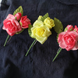 2021Manufacturer simulation flower green plant wholesale crafts decoration wedding corsage