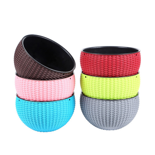 Creative Plastic Chain Basket Home Flower Pot Planter Hanging Decoration Plant Garden Supply