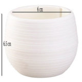 Creative Colorful Cartoon Plastic Flowerpot Succulent Plant Pot Round Mini Lazy Flower Pot