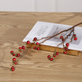 2021Factory direct home decoration simulation green plant holly fruit