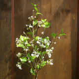 2021Green leaves decorate hazy smoke ornaments large branches simulate pearl flowers