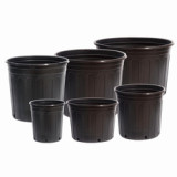 Wholesale White 2 Gallon Flower Pot Durable Side Hole Gallon Plastic Flower Pot