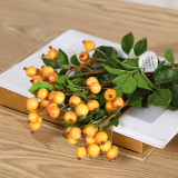 Floral home furnishings European and American creative decoration flower arrangement simulation small round rose fruit