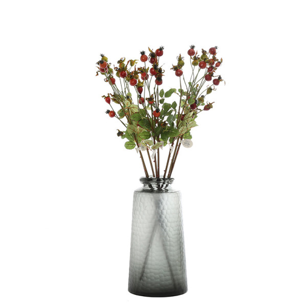 Various ornaments flower arrangement matching materials table and tea table decoration simulated rose fruit bundle