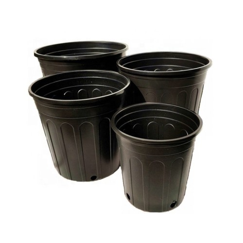 Durable Garden 5 Gallon Black Round  Stackable Plastic Garden Grow Pots