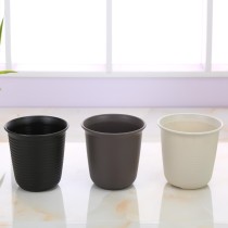 Round Frosted Plastic Black Fleshy Flower Pot Vientiane Basin Volumes Dedicated Garden Supplies