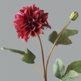 2021Living room dining table flower arrangement artificial flower decoration decoration flower set simulation 2 head Dahlia