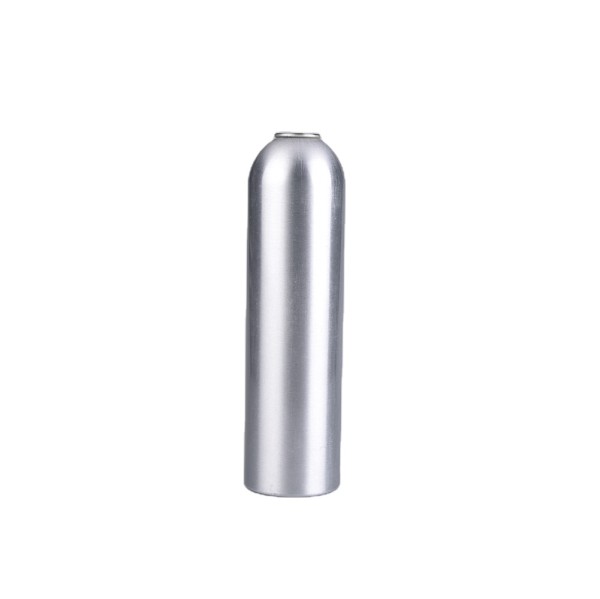 Round aluminum actuator l type 50ml 500ml bottle refillable compressed air made in China 2piece aerosol can