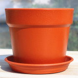 Wholesale Flower Pot Plastic Tray With Bottom Succulent Green Scoop Round Flower Pot Large