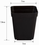 Colorful Square Plastic Plant Pot Planter Sets With Tray Saucer 20pcs Colorful Luminous Stones And 2 Transplanting Tools