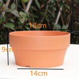 Thicken Flower Pots Plastic Pots Creative Small Circle Pots for Succulent plants 5 Colors Available