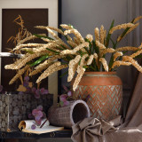 Millet simulation flower natural pastoral Hotel farmhouse decoration props simulation long branches, grains and ears of Wheat