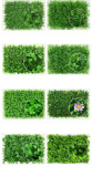 Wholesale simulation plant wall lawn encryption eucalyptus turf plastic fake green background wall plant decorative flower wall