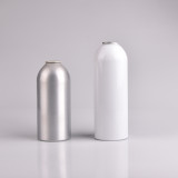 Round aluminum actuator l type 50ml 500ml bottle refillable compressed air made in China 2piece aerosol can