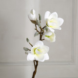2021Indoor living room Vase Decoration floor flower simulation plant new Magnolia