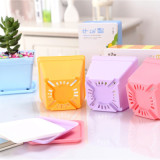 Creative E-friendly Biodegradable Seqaure Colorful Plastic Plant Pots Succulent Flower Pots With Saucer Plant Pots