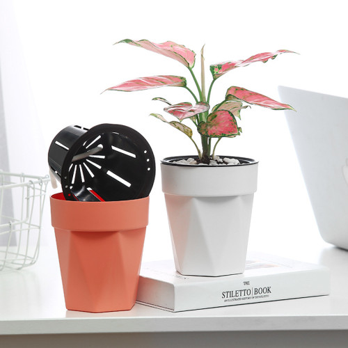 Wholesale High Quality Cheap Garden Decoration Plastic Succulent Round Flowerpot Outdoor