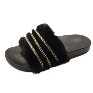 MDY07 Women Slippers Furry Fluffy Flip Flops Women Sandals Fur Slides Ladies Slippers Plus Size 36-41