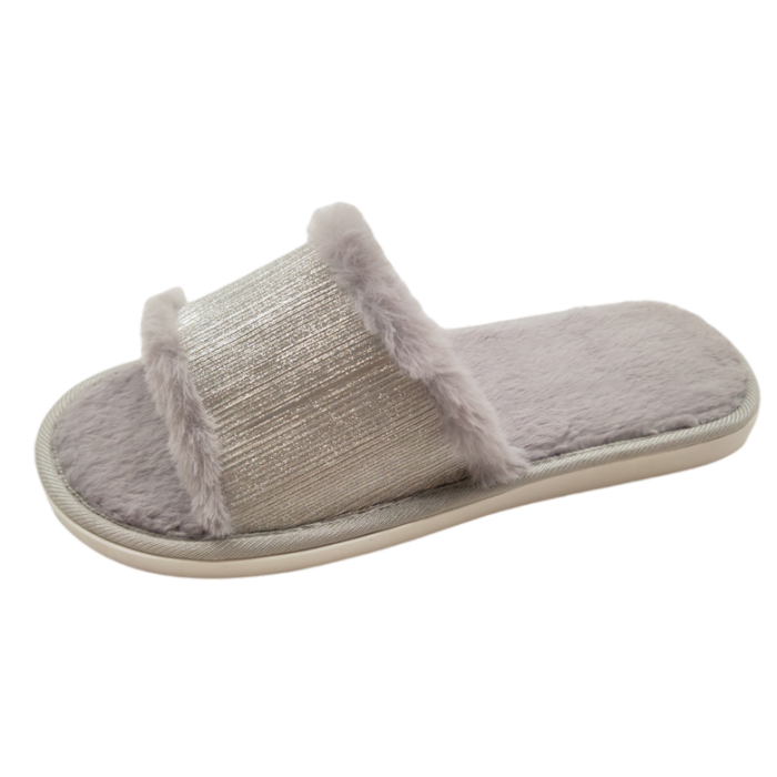 MDY06 Women Slippers Furry Fluffy Women Sandals Fur Slides Ladies Slippers Plus Size 36-41