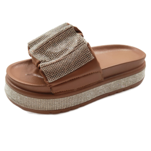 MDY27 2021 Women Slippers Summer Leather Sandals Outdoor Non-slip Beach Shoes Size 36-41